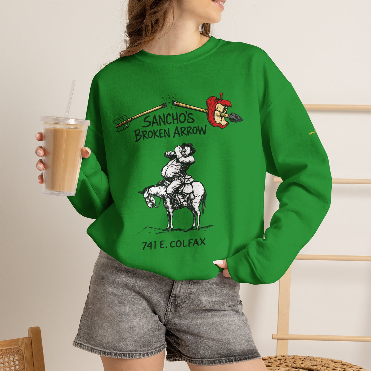 Sancho's Broken Arrow logo | Native303 Sweatshirt