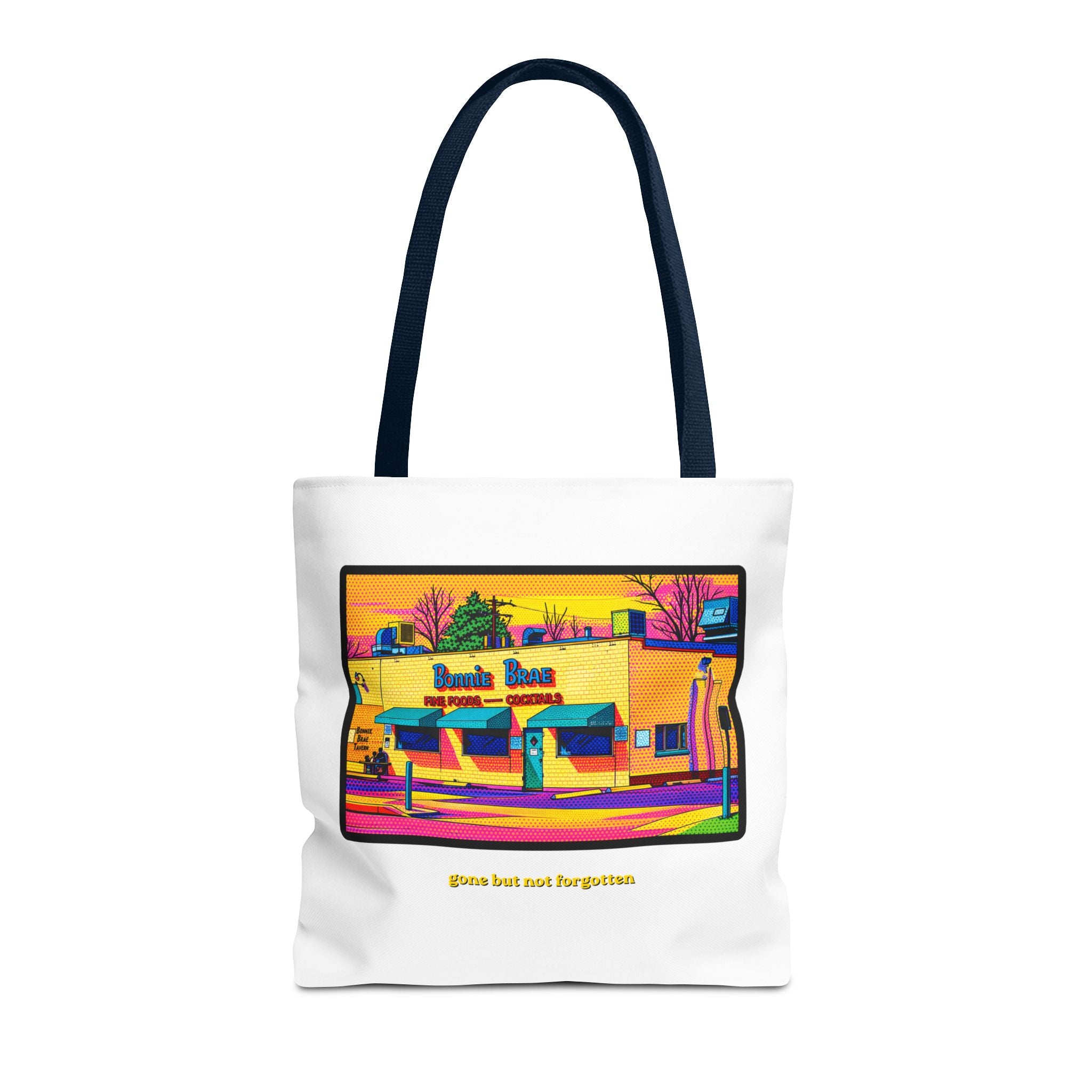 Bonnie Brae Tavern (comic pop style) Tote