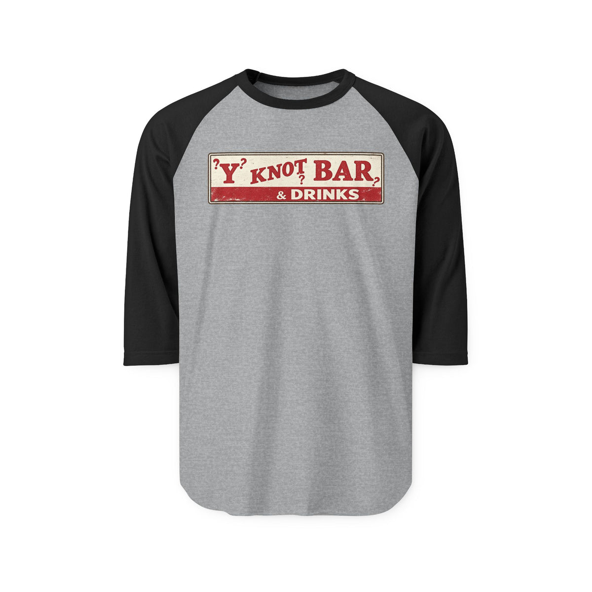 Y NOT BAR and drinks | Retro Baseball Tee