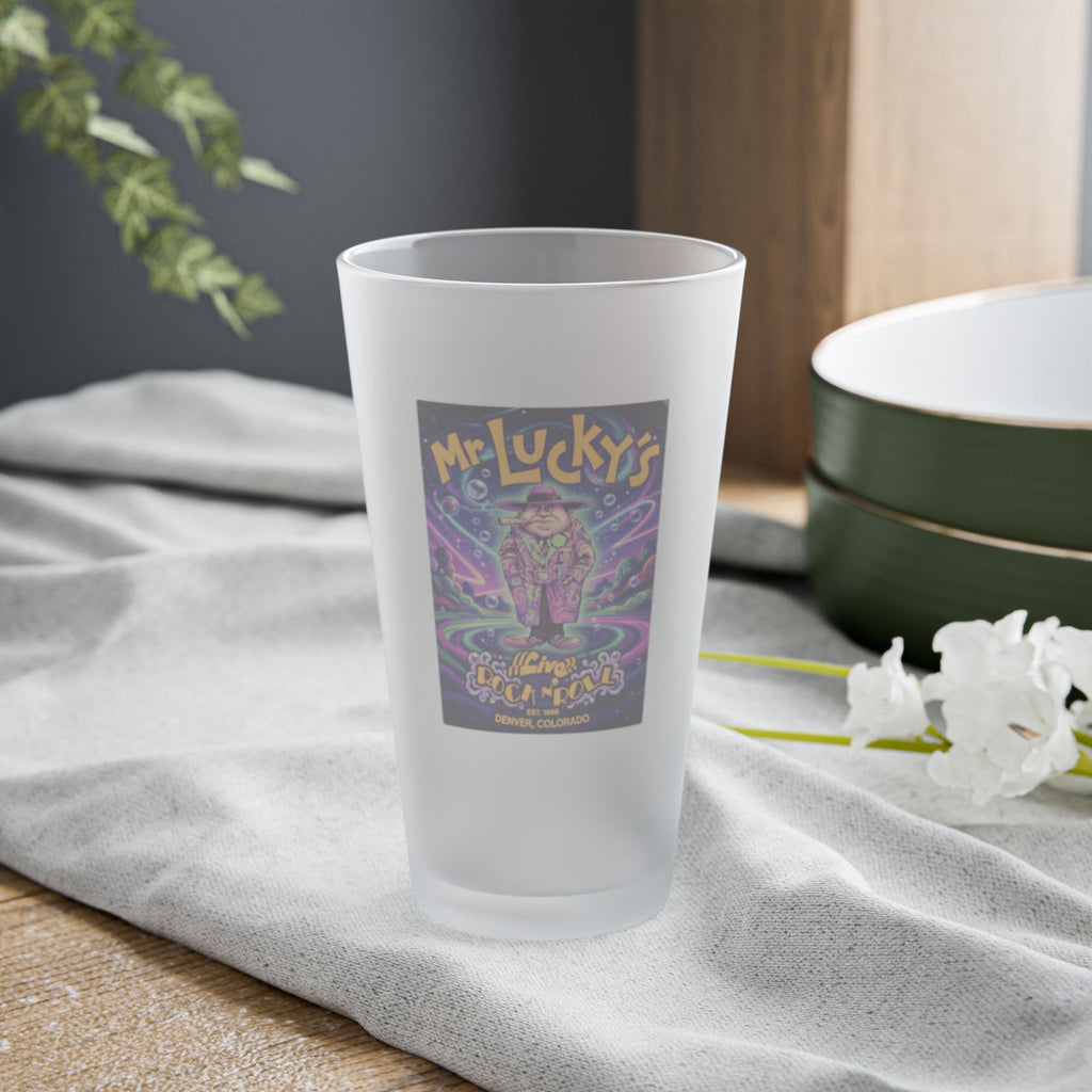 MR LUCKYS ACID TRIP | Frosted Pint Glass 16oz