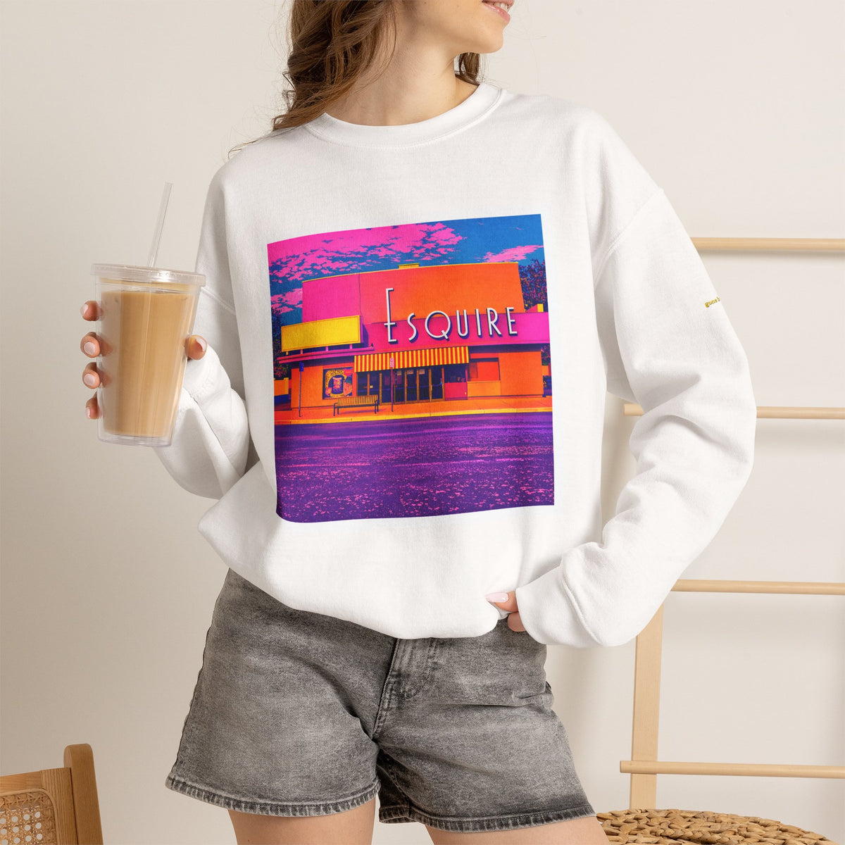 Esquire Theater (pop-art style)| Native303 Sweatshirt