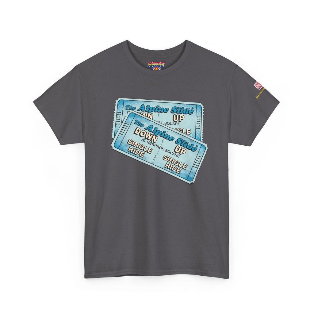 Alpine Slide comic style design- vintage Denver gear