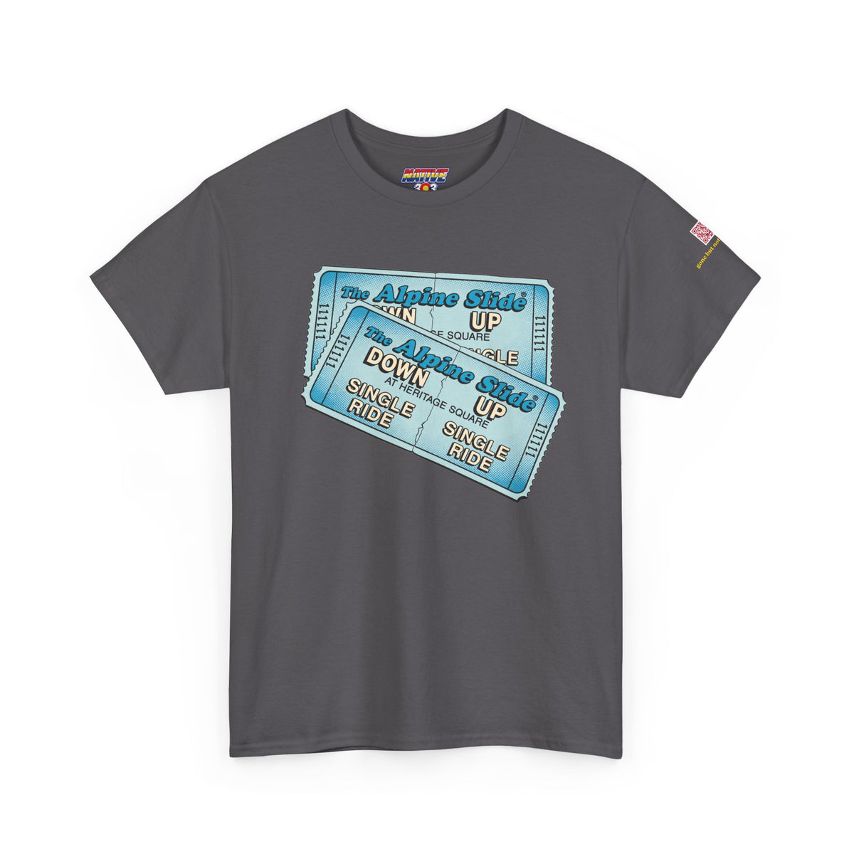 Alpine Slide comic style design- vintage Denver gear