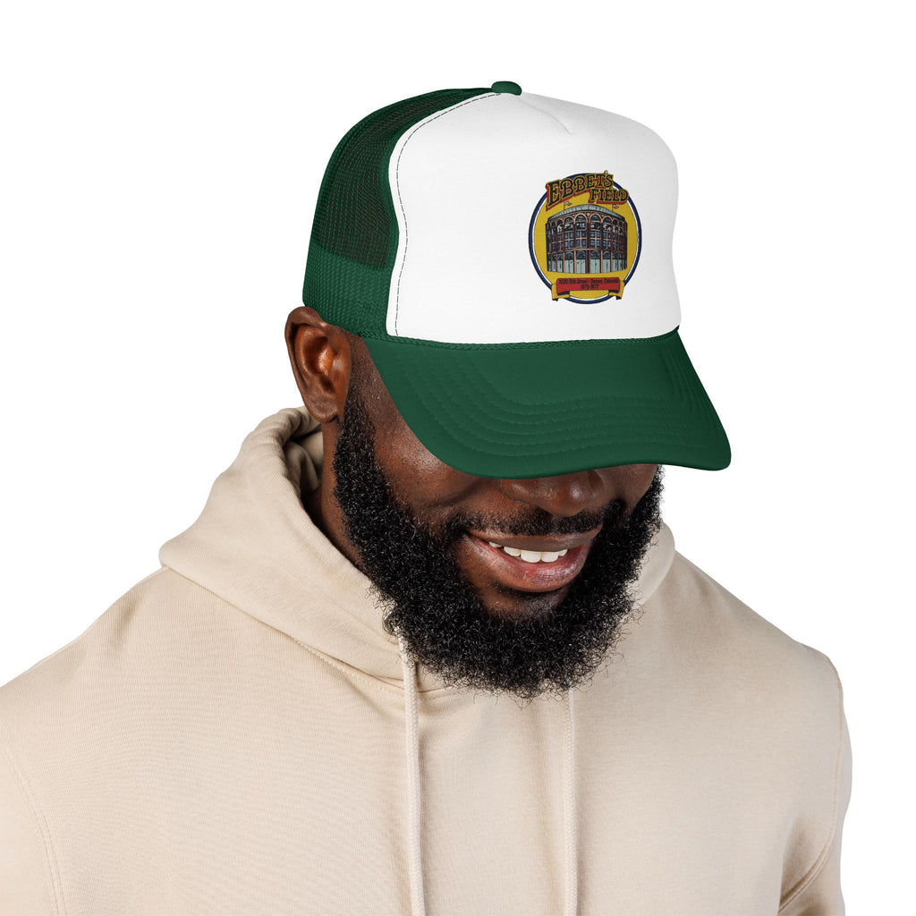 Ebbet's Field Trucker Hat — Vintage Sailboat Foam Cap