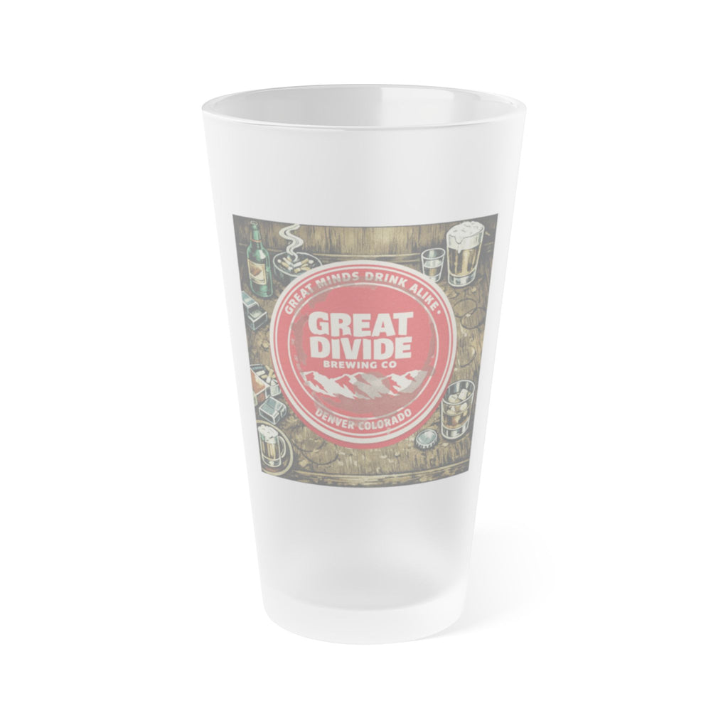 GREAT DIVIDE - HAPPY HOUR | Frosted Pint Glass 16oz