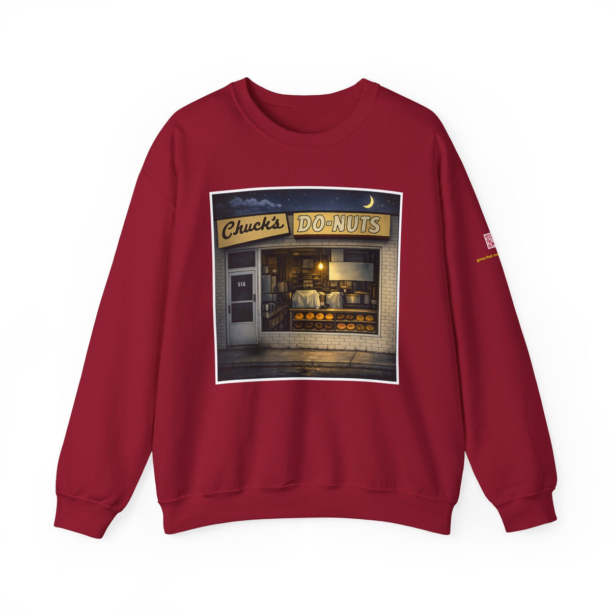 Chuck's Donuts nightscene | Native303 Sweatshirt