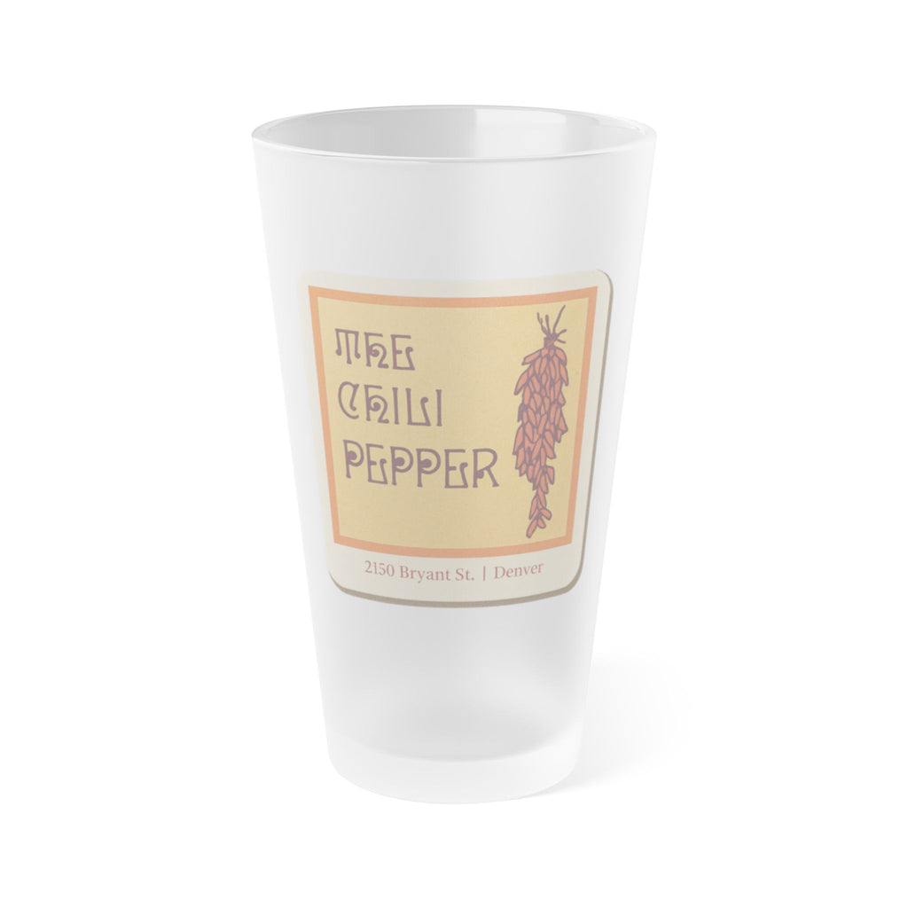 THE CHILI PEPPER | Frosted Pint Glass 16oz