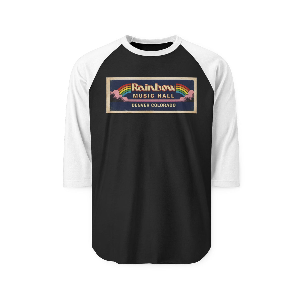 RAINBOW MUSIC HALL | Retro Baseball Tee