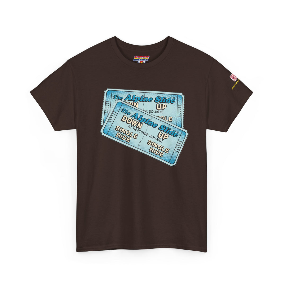 Alpine Slide comic style design- vintage Denver gear