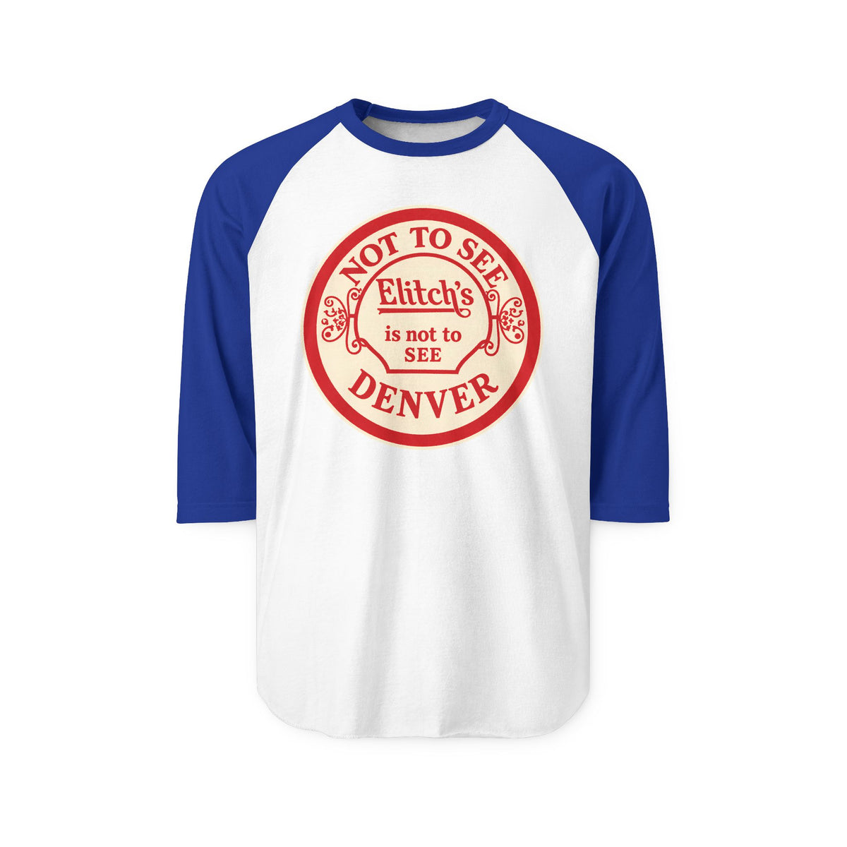ELITCH GARDENS RED| Retro Baseball Tee