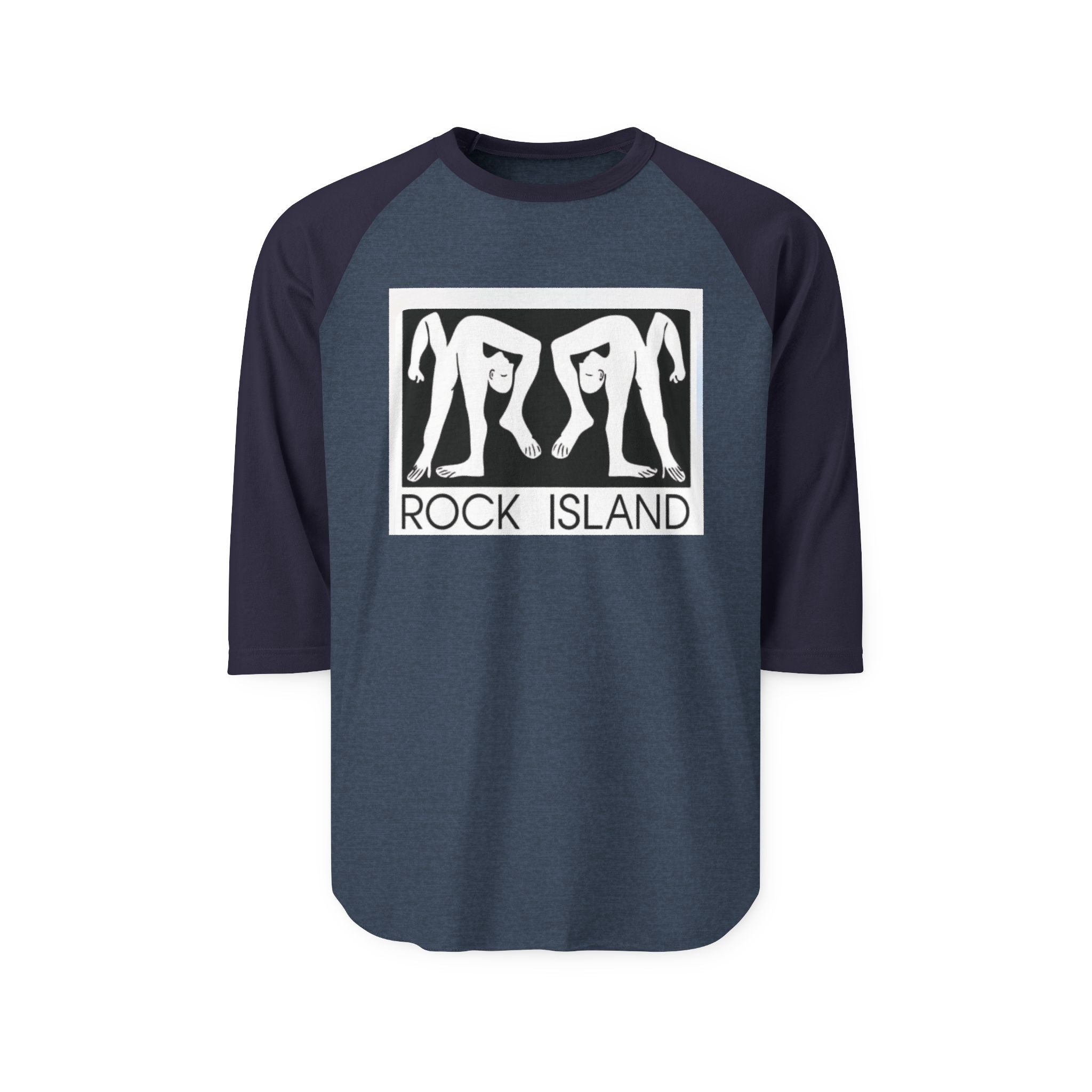 ROCK ISLAND LOGO | vintage Denver Retro Baseball Tee