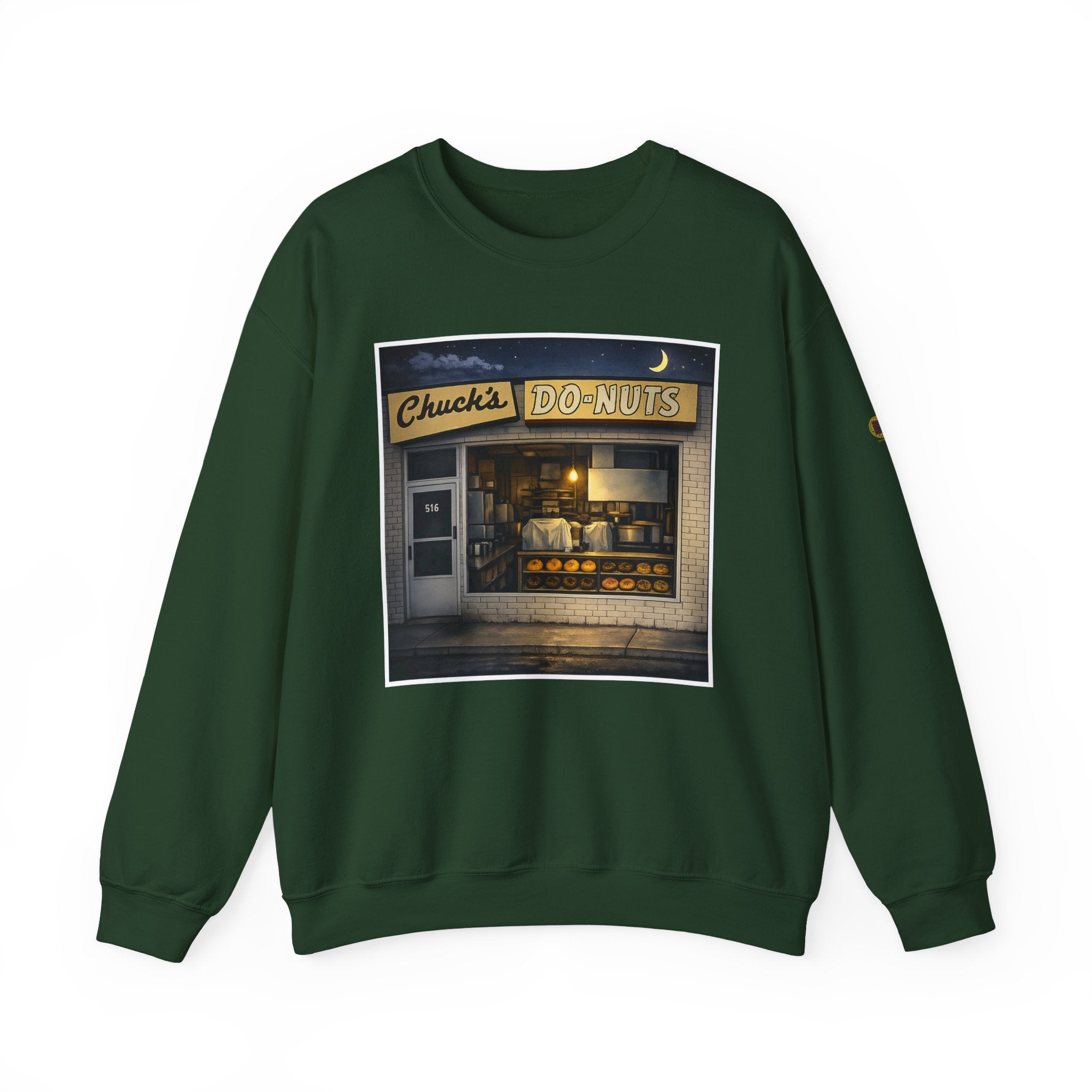 Chuck's Donuts nightscene | Native303 Sweatshirt