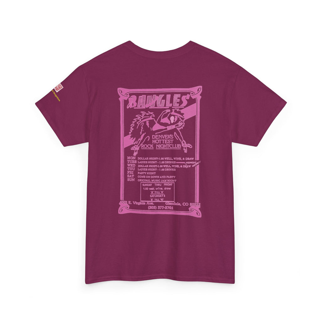 BANGLES Pink  logo - vintage Metro Denver gear