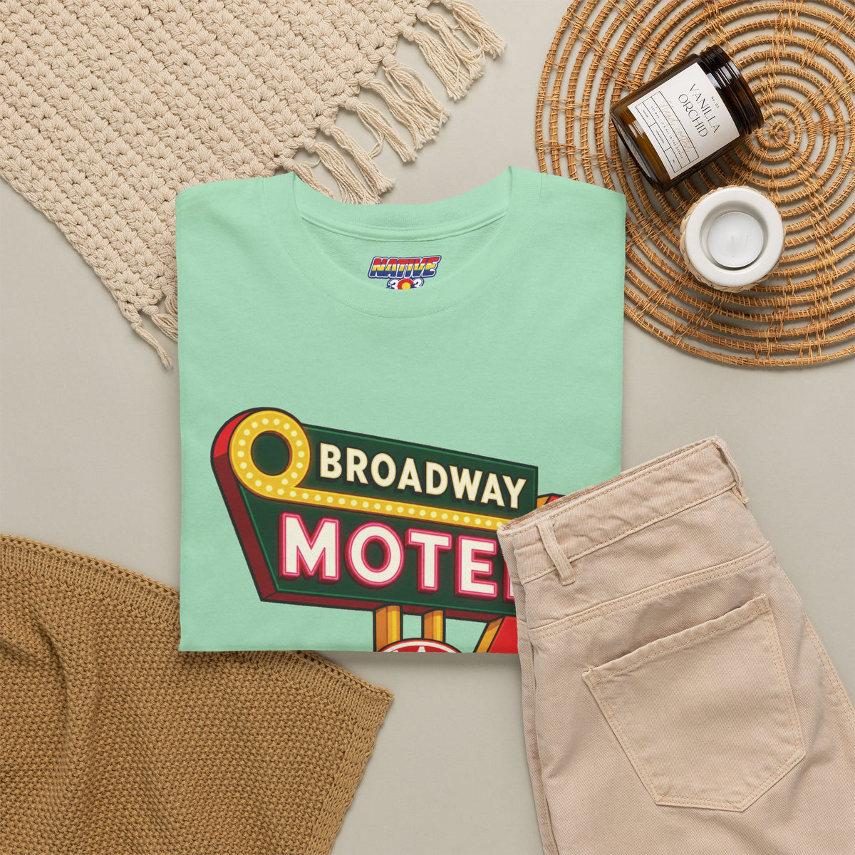 Broadway Motel sign - vintage Denver gear