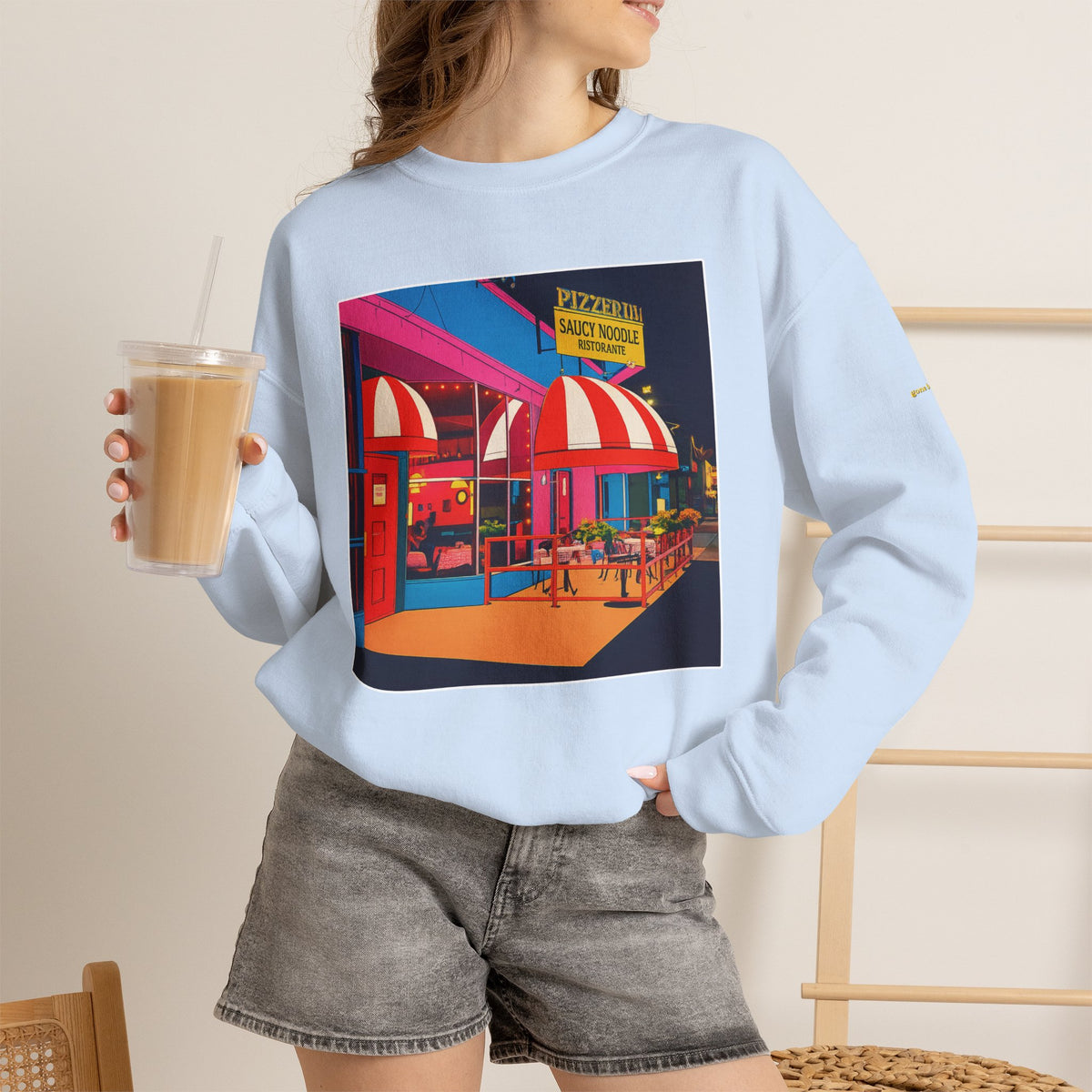 Saucy Noodle pop art comics style  | Native303 Sweatshirt