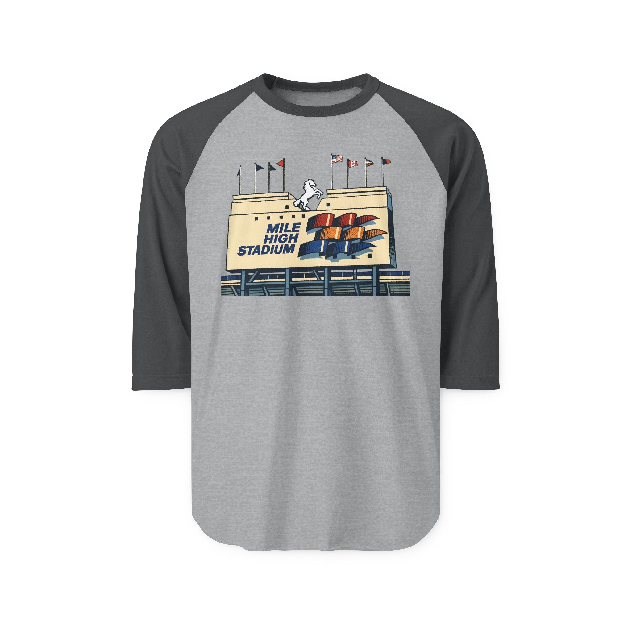 MILE HIGH STADIUM | Retro Baseball Tee