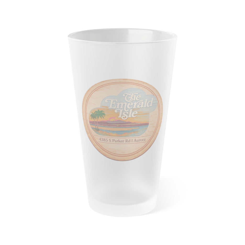 THE EMERALD ISLE | Frosted Pint Glass 16oz