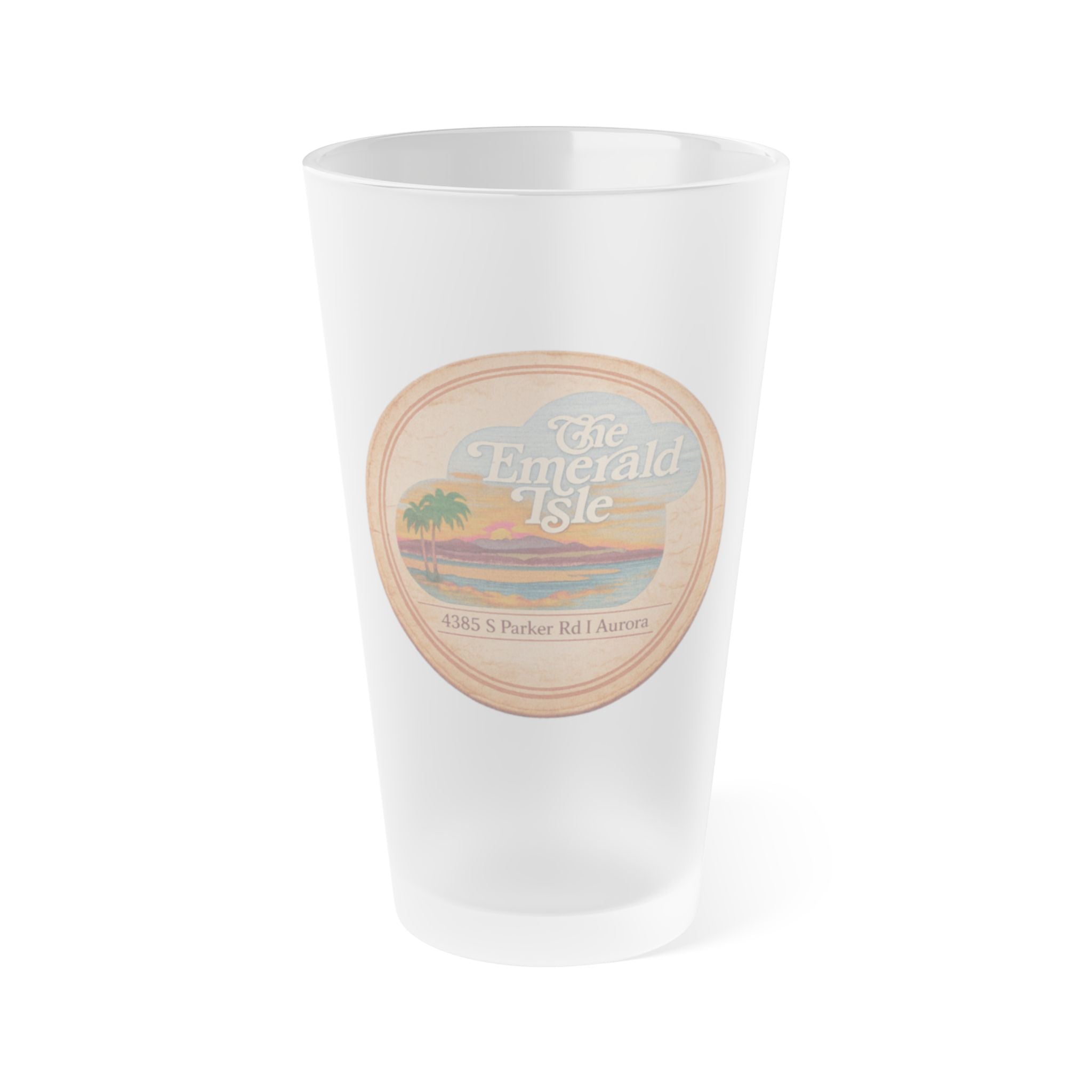 THE EMERALD ISLE | Frosted Pint Glass 16oz