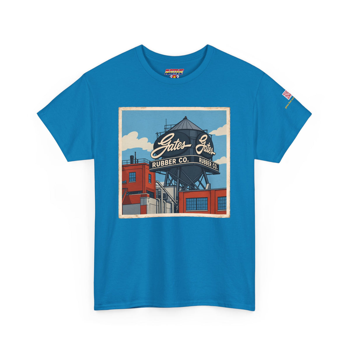 Gates water tower - cartoon style - vintage Denver gear
