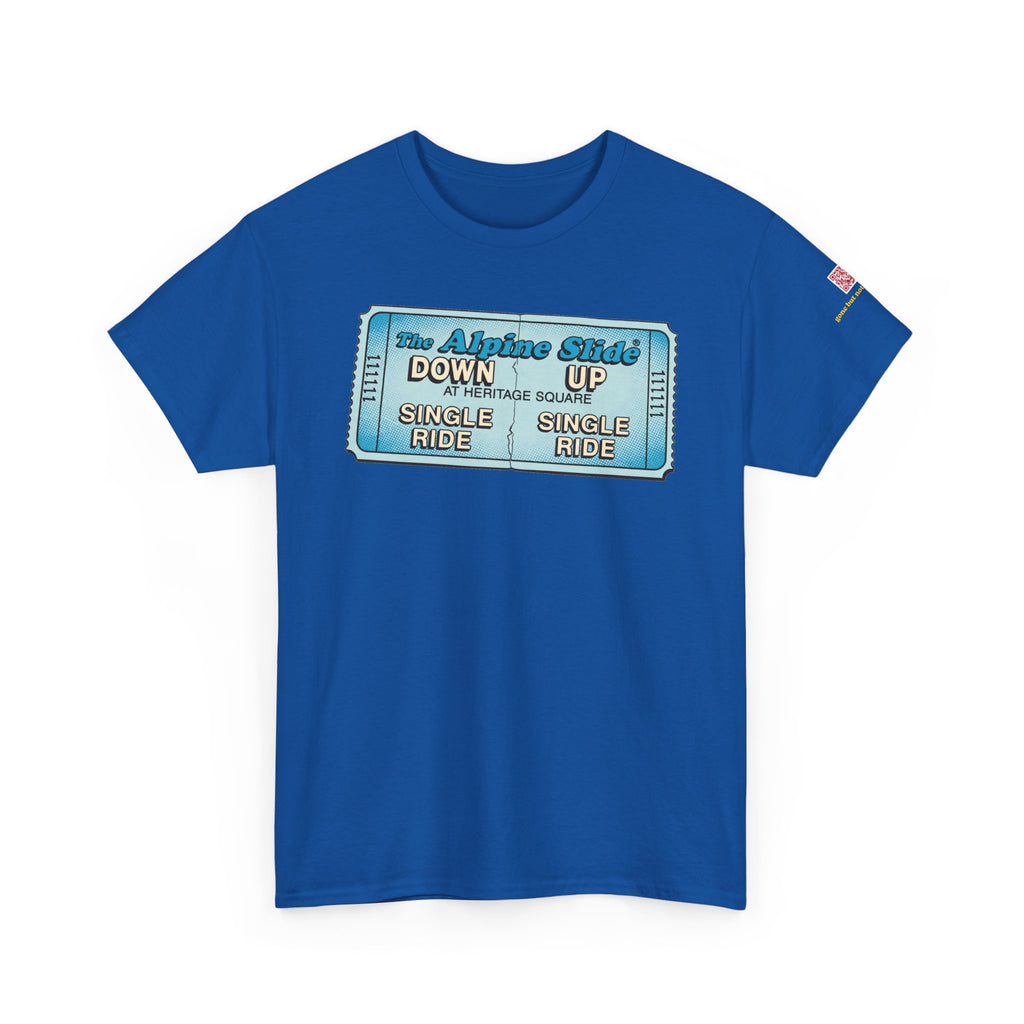 Alpine Slide comic style design- vintage Denver gear