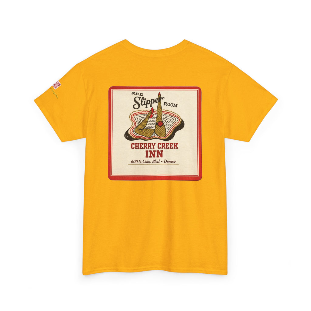 CHERRY CREEK INN - RED SLIPPER - vintage Denver gear