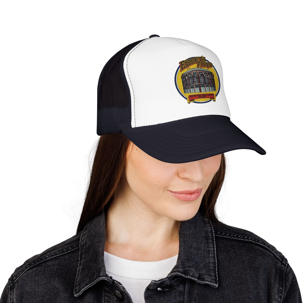 Ebbet's Field Trucker Hat — Vintage Sailboat Foam Cap