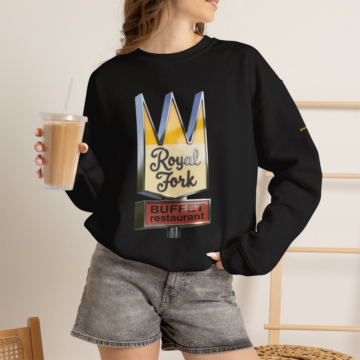 Royal Fork restaurant hi resolution digital style  | Native303 Sweatshirt