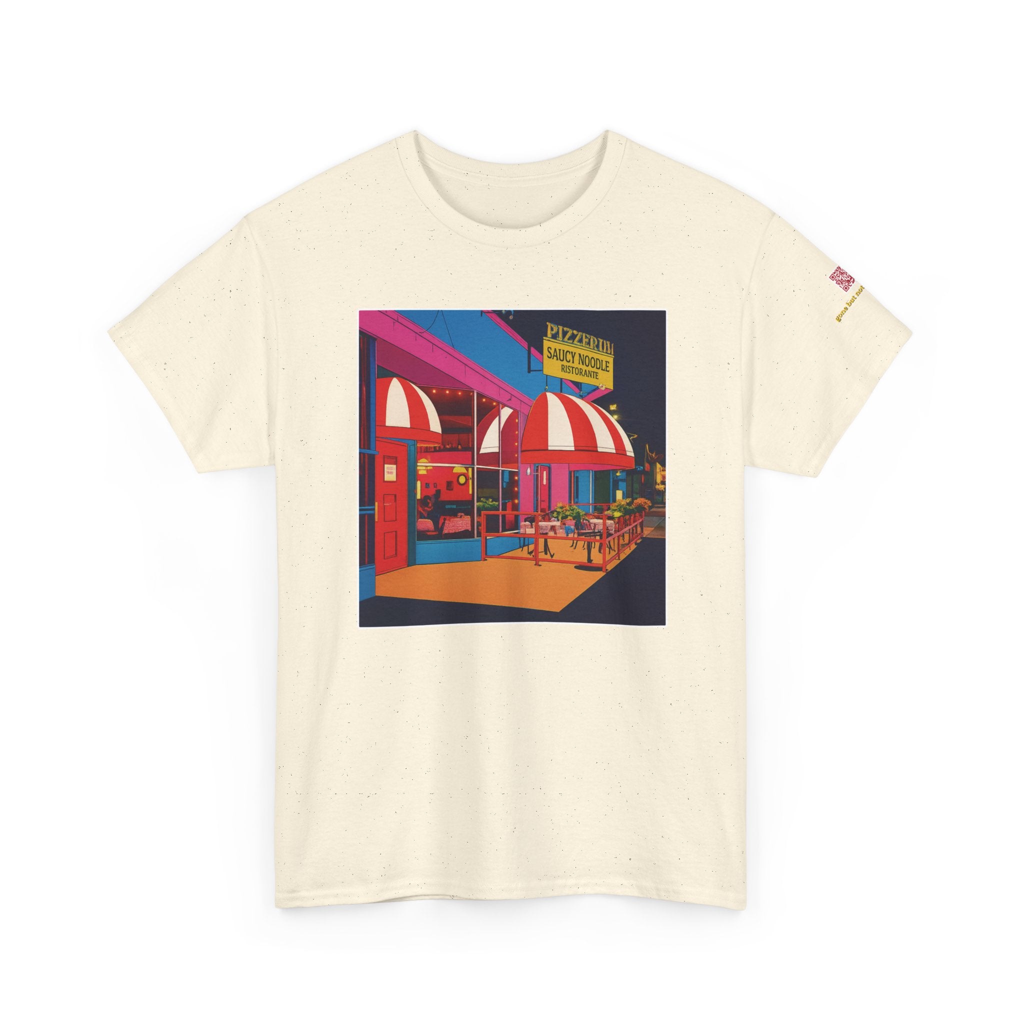 The Saucy Noodle pop art comic style - vintage Denver gear