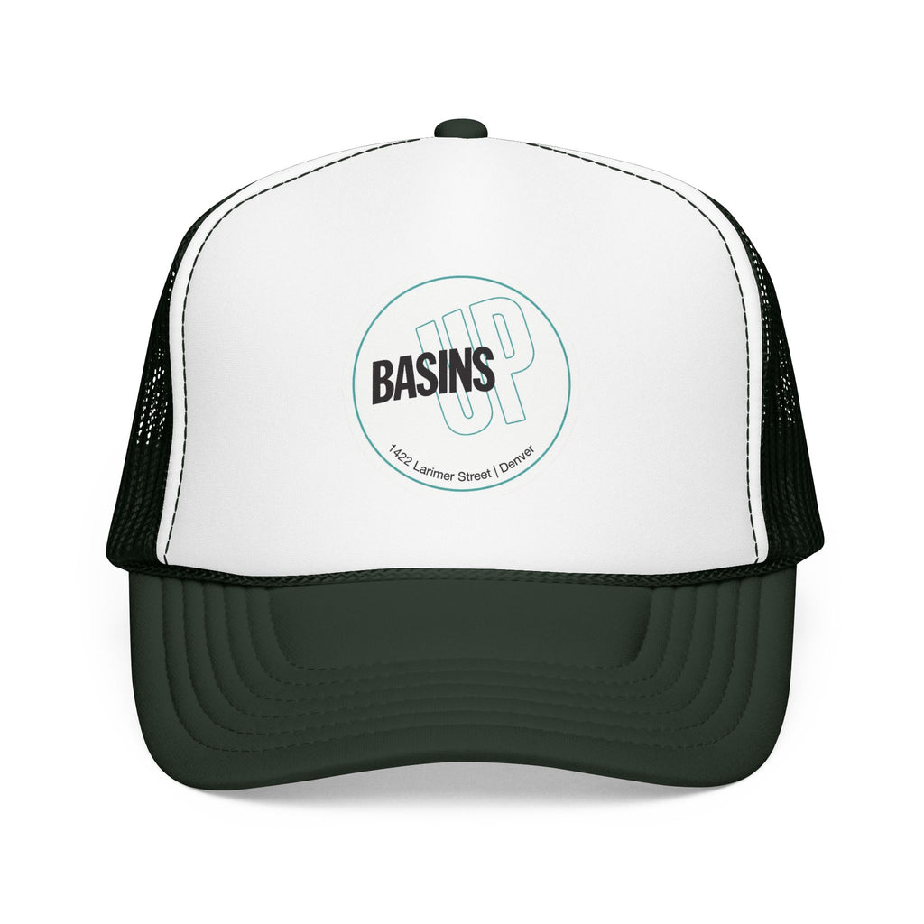 Basin's Up Trucker Hat — Vintage Sailboat Foam Cap
