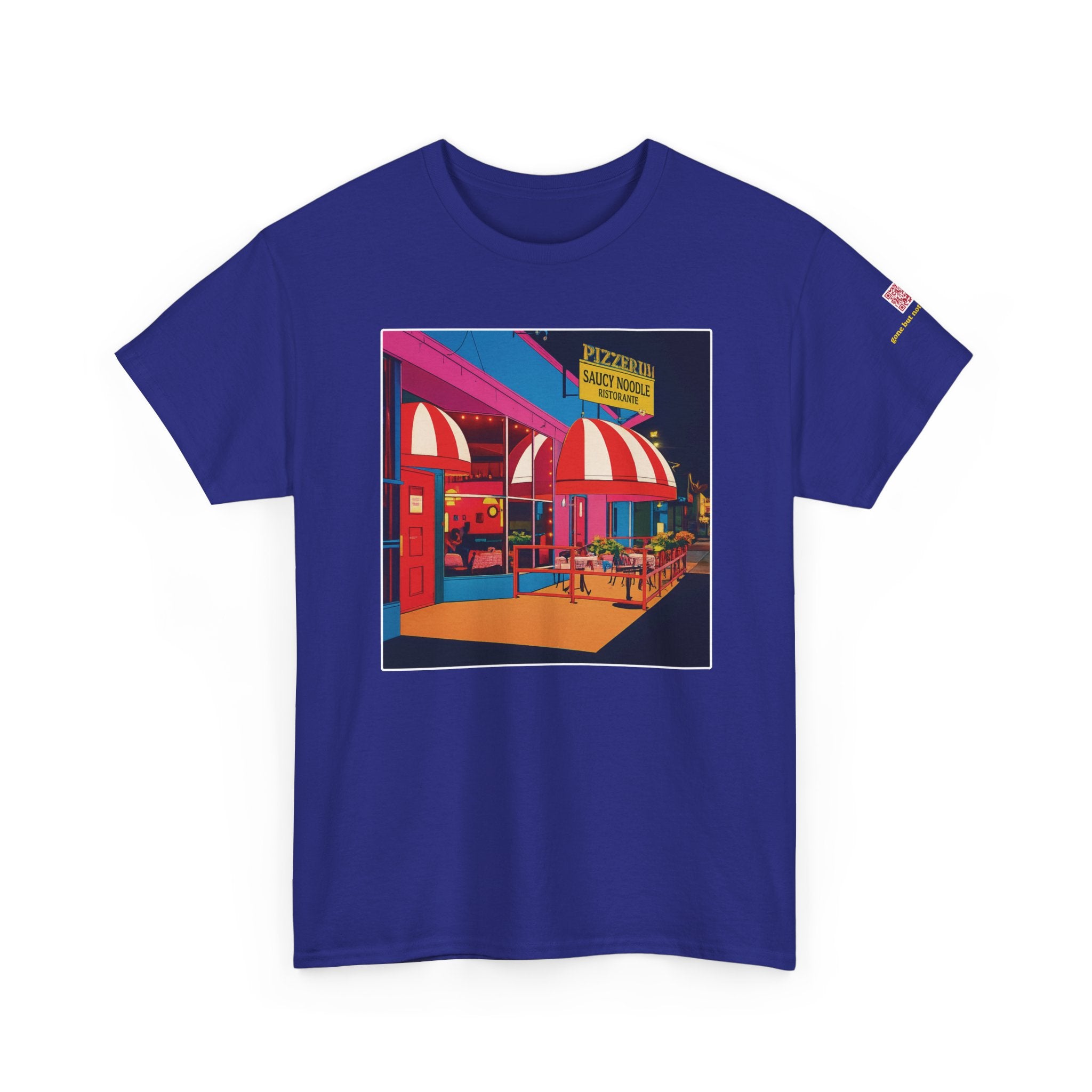 The Saucy Noodle pop art comic style - vintage Denver gear