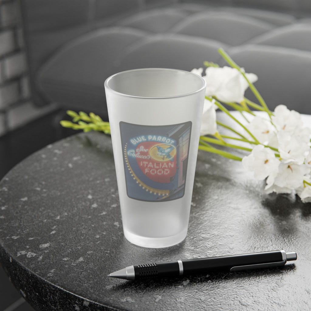 Blue Parrot - Louisville  - Frosted Pint Glass 16oz