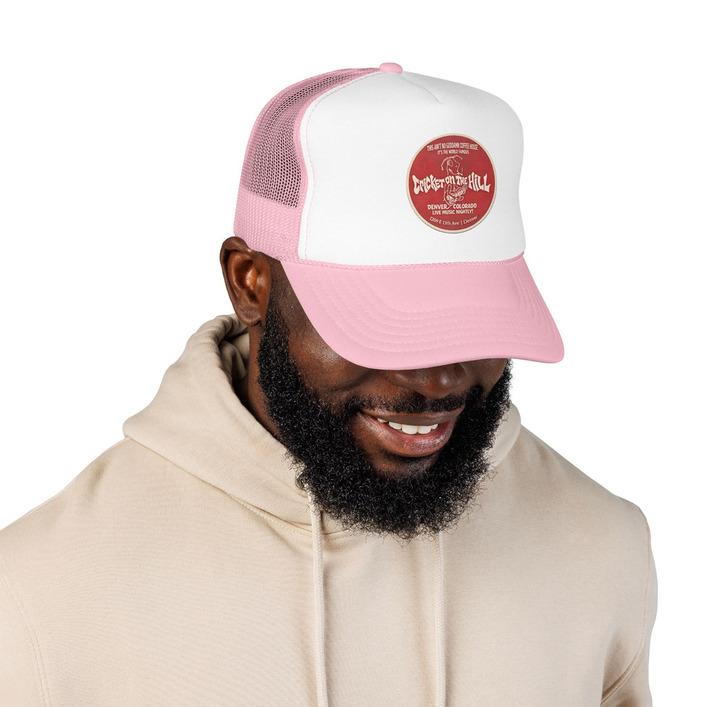 Cricket on the Hill Trucker Hat — Vintage Sailboat Foam Cap