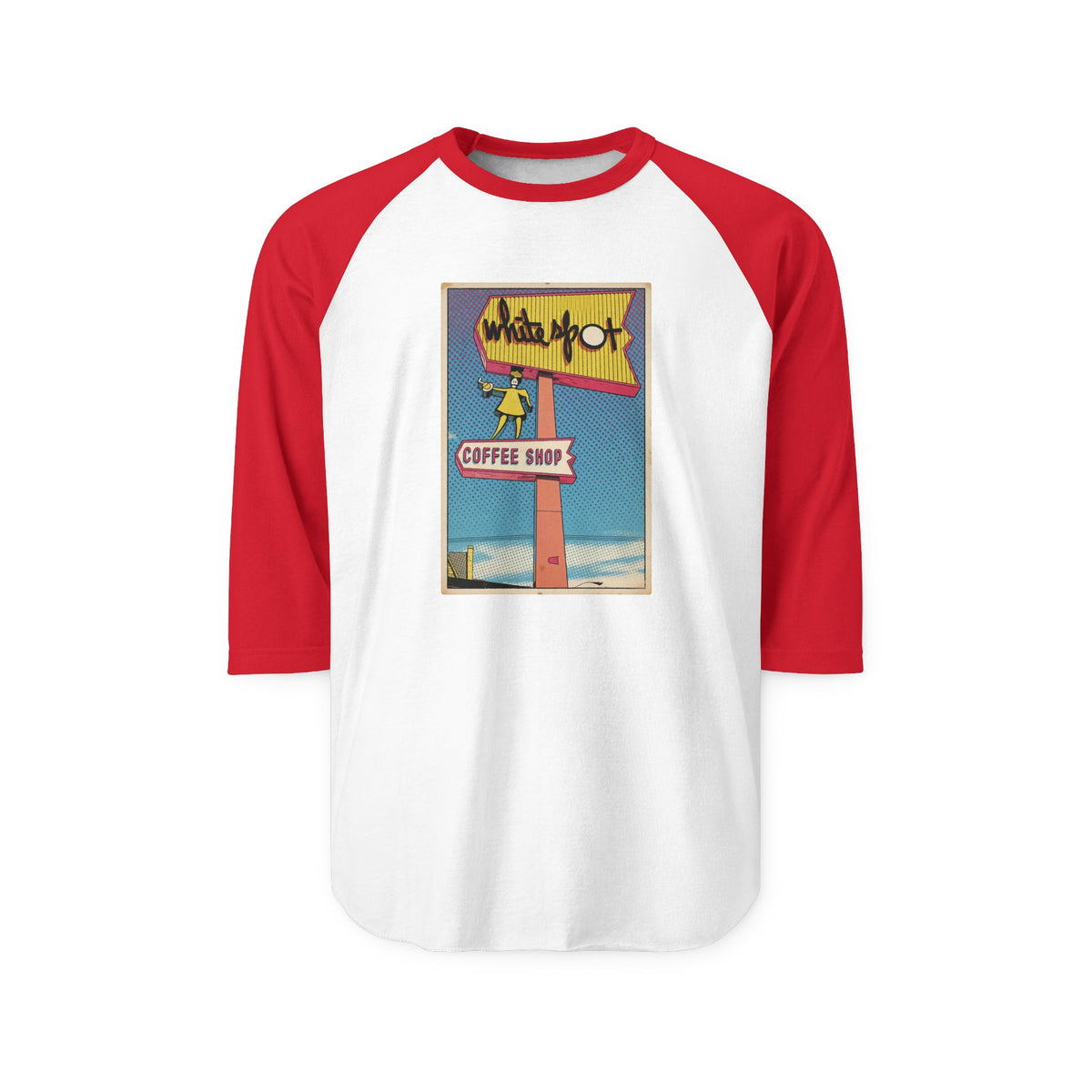 WHITE SPOT SIGN | Retro Baseball Tee