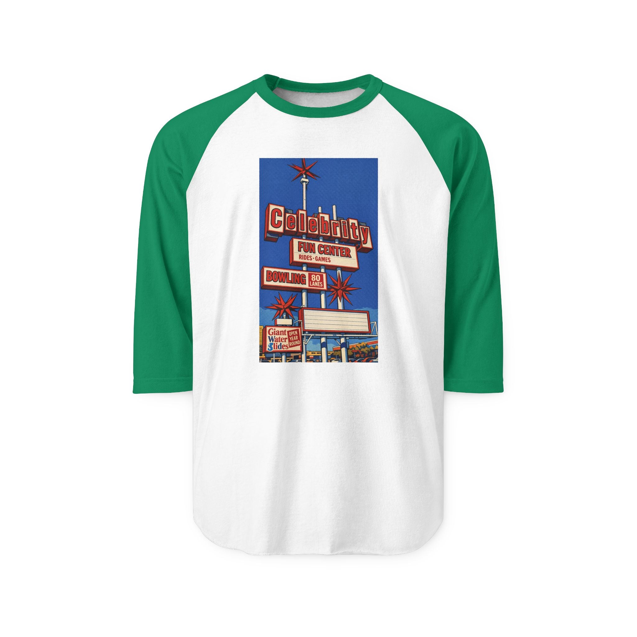 CELEBRITY FUN CENTER | Retro Baseball Tee