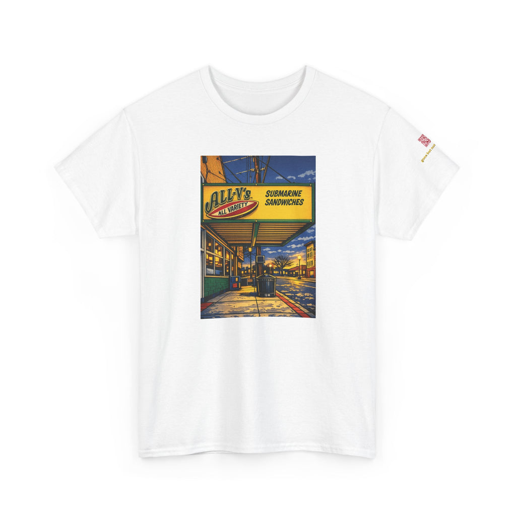 All-V's comic style design- vintage Denver gear