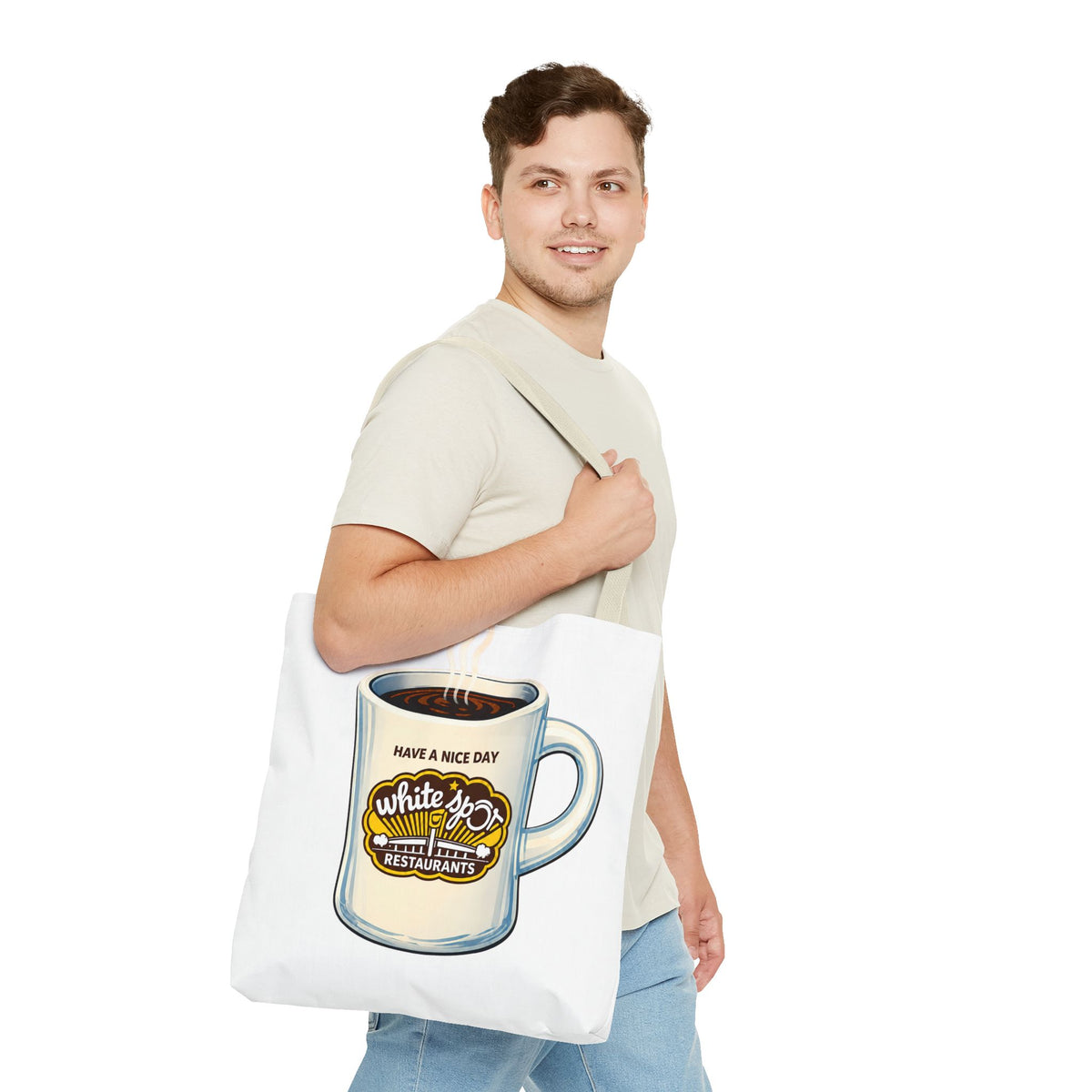 White Spot Mug Tote