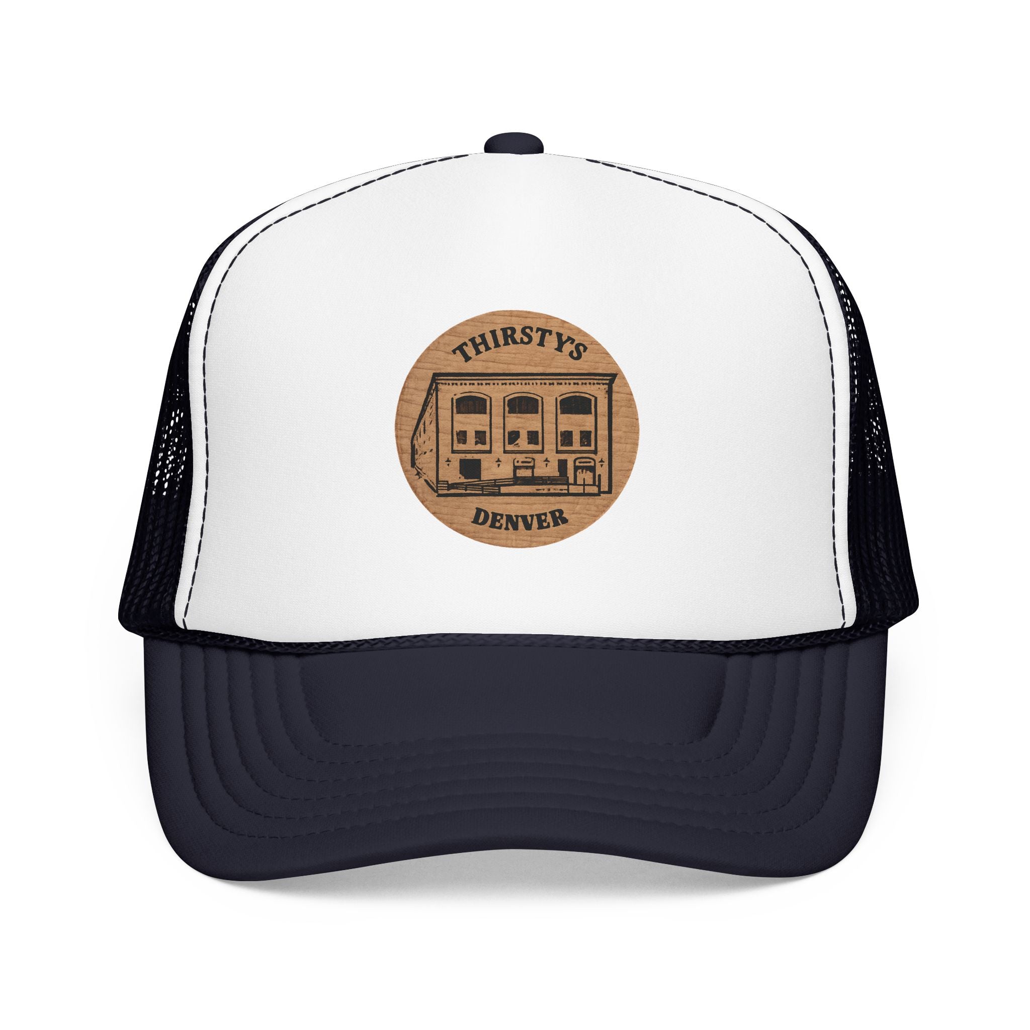 Thirsty's Token Trucker Hat — Vintage Sailboat Foam Cap