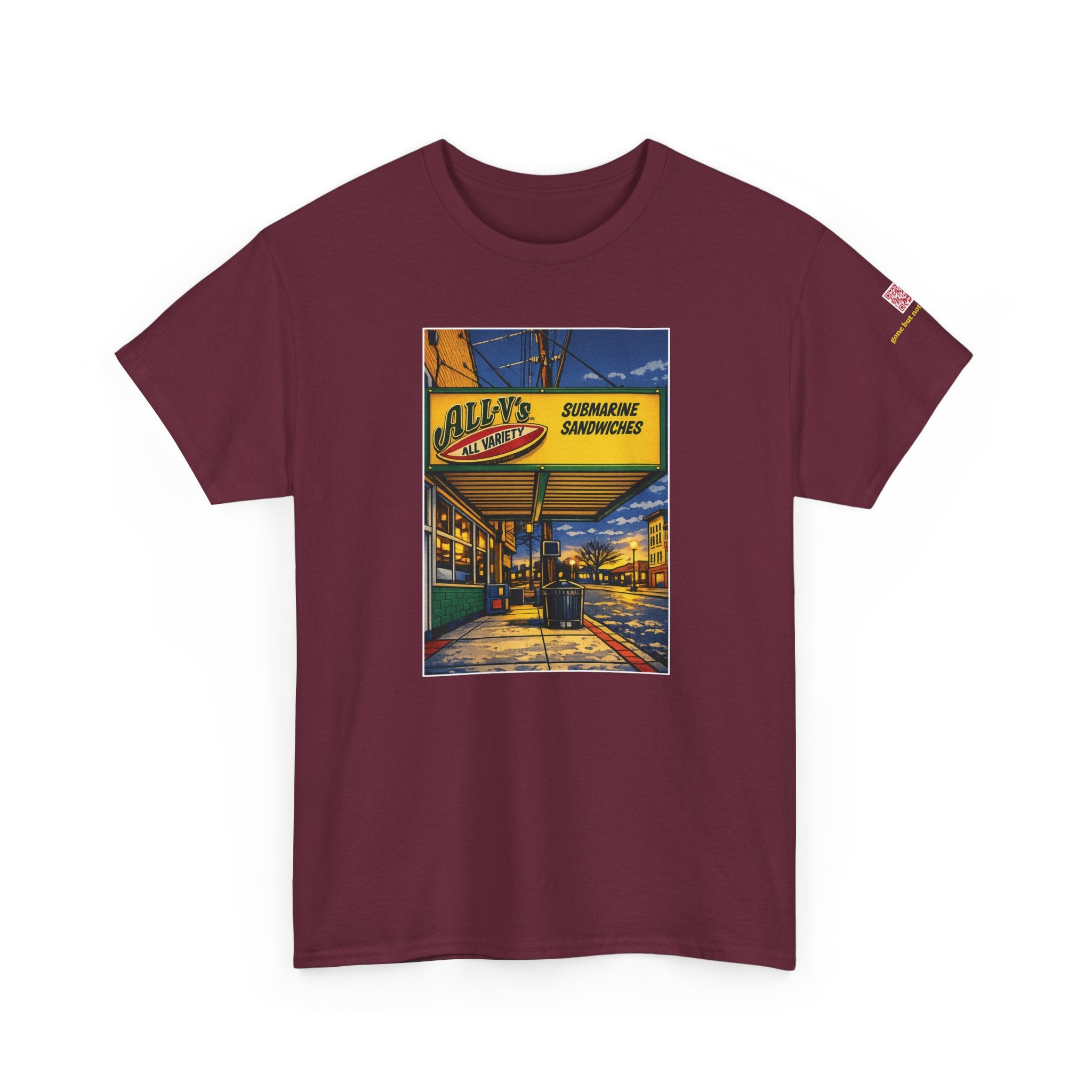 All-V's comic style design- vintage Denver gear
