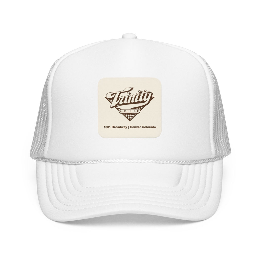 Trinity Grille Trucker Hat — Vintage Sailboat Foam Cap