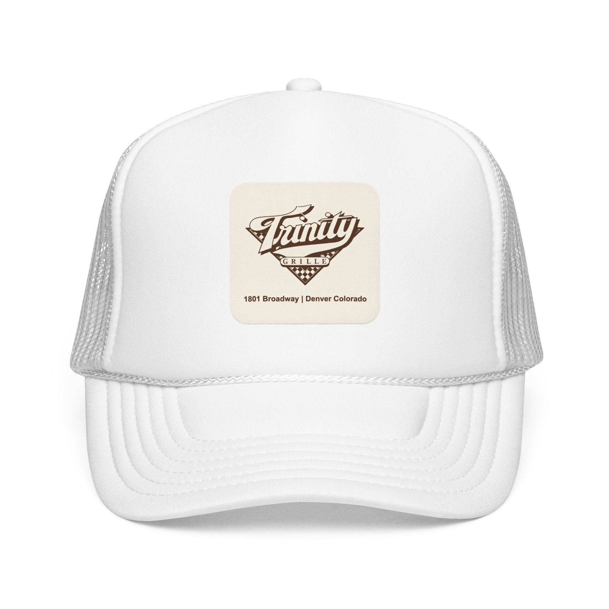 Trinity Grille Trucker Hat — Vintage Sailboat Foam Cap