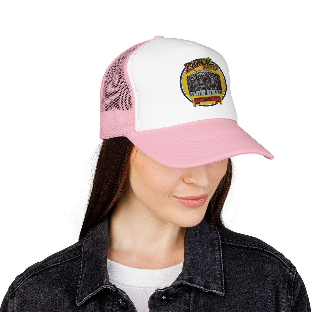 Ebbet's Field Trucker Hat — Vintage Sailboat Foam Cap