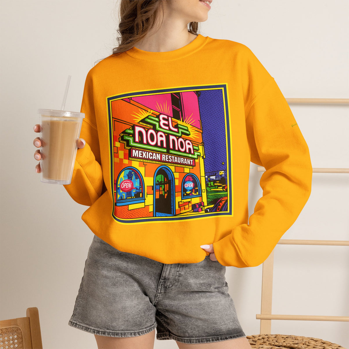 El Noa Noa Mexican restaurant (neon) | Native303 Sweatshirt