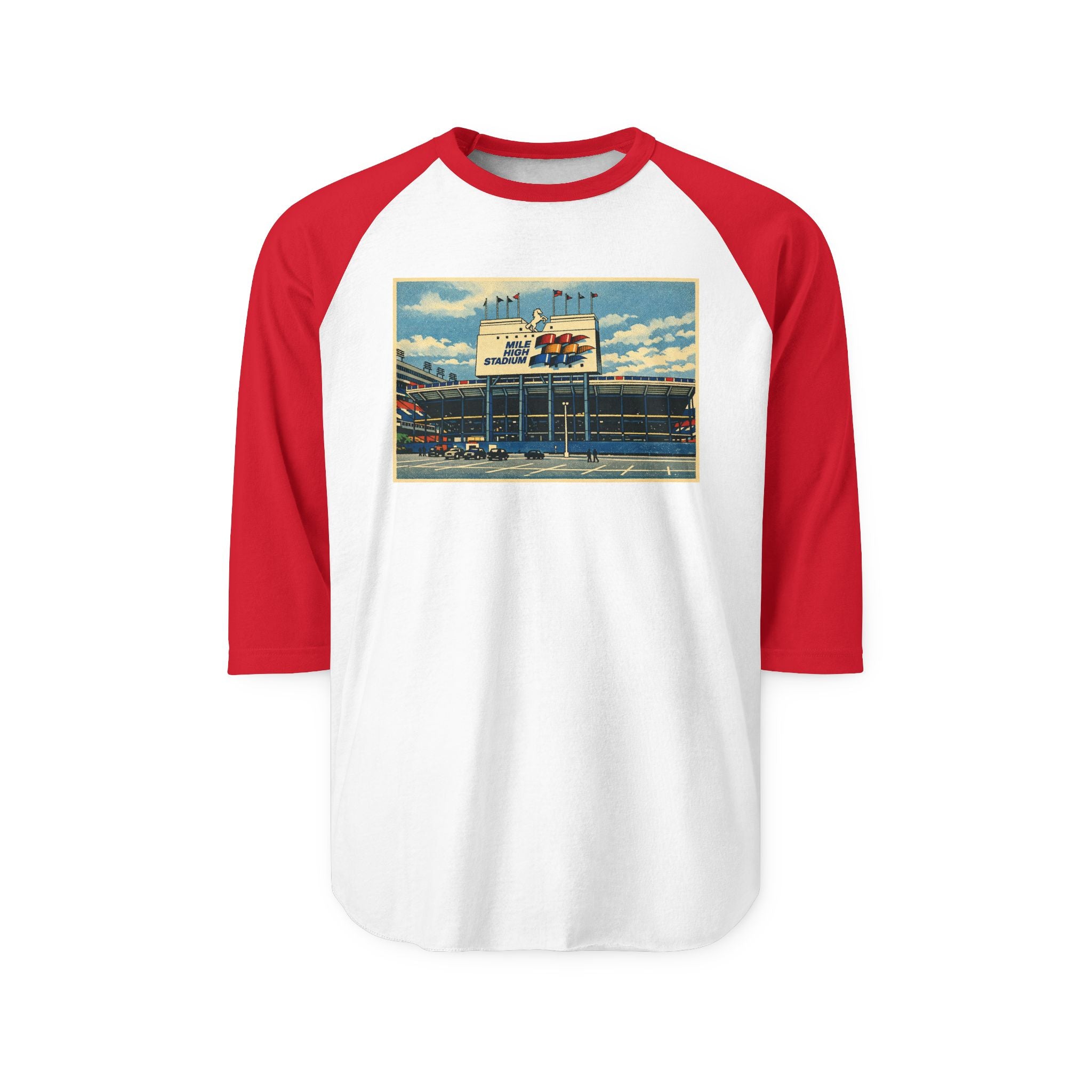 MILE HIGH STADIUM | Retro Baseball Tee