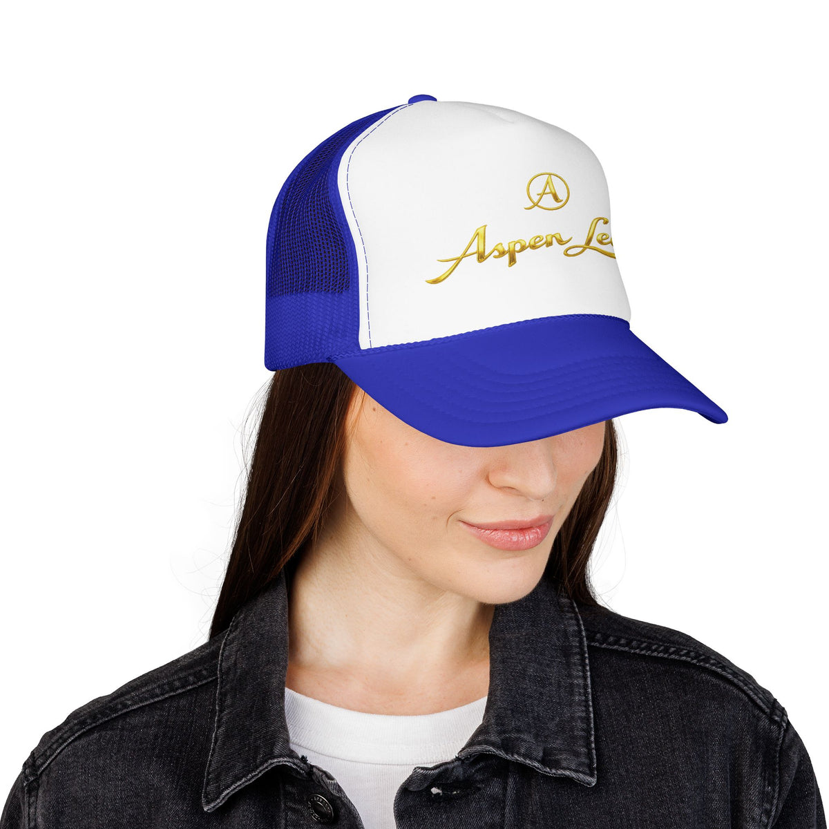 Aspen Leaf Trucker Hat — Vintage Sailboat Foam Cap
