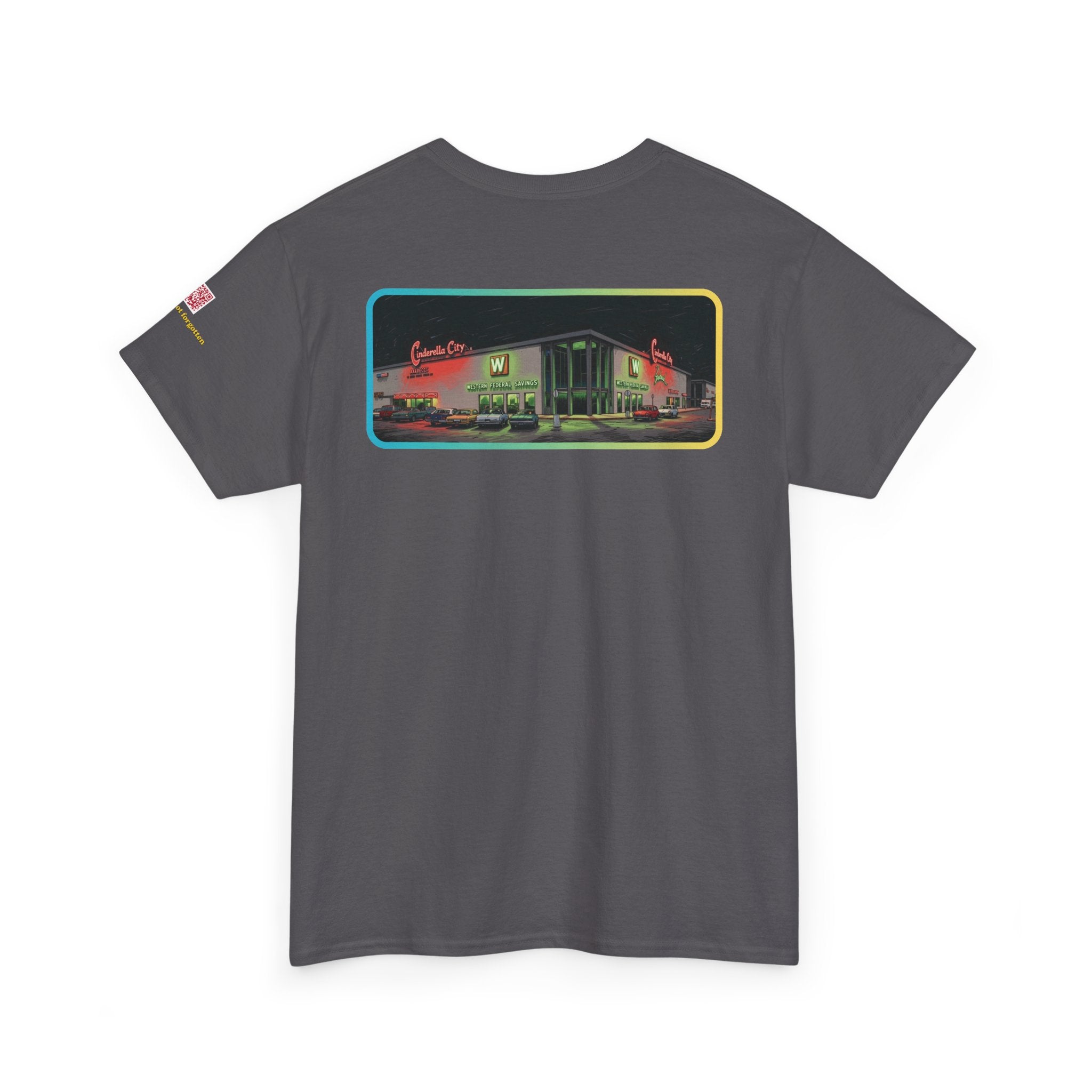 CINDERELLA CITY MALL NEON NIGHTSCENE - vintage Denver gear