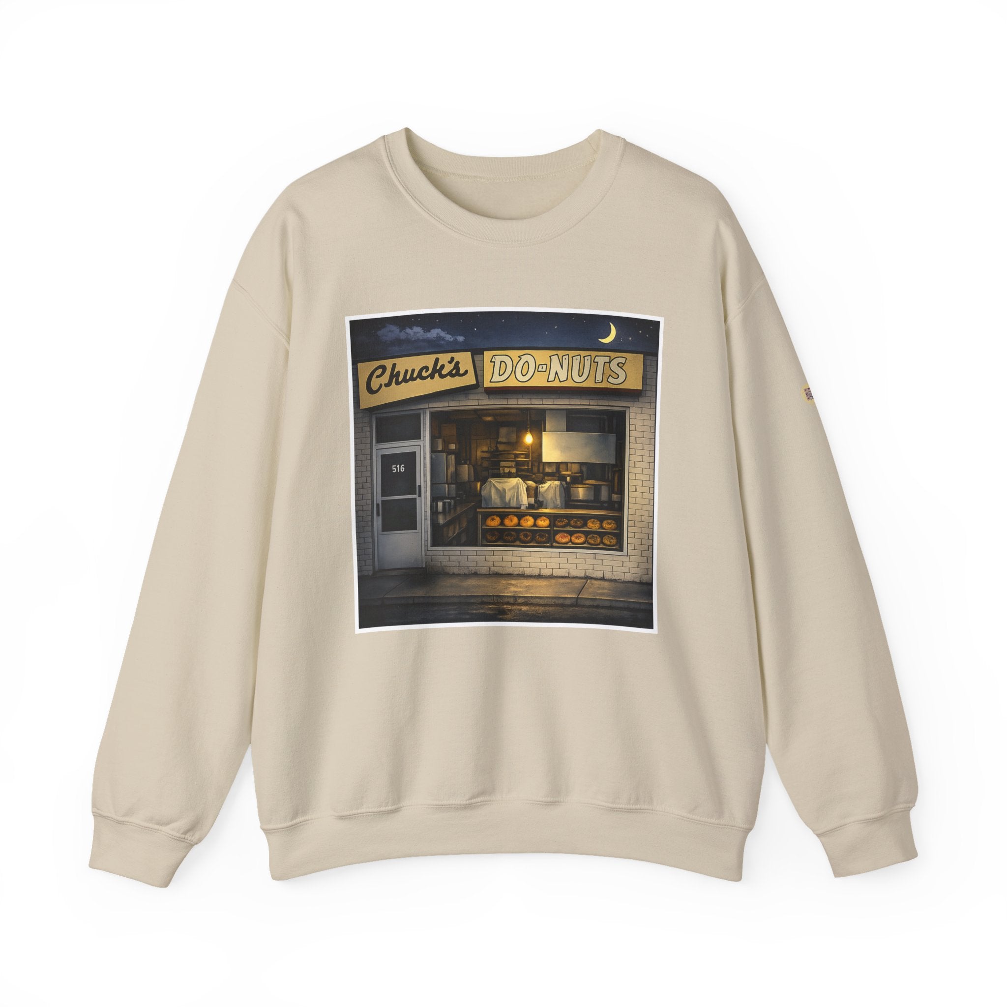 Chuck's Donuts nightscene | Native303 Sweatshirt