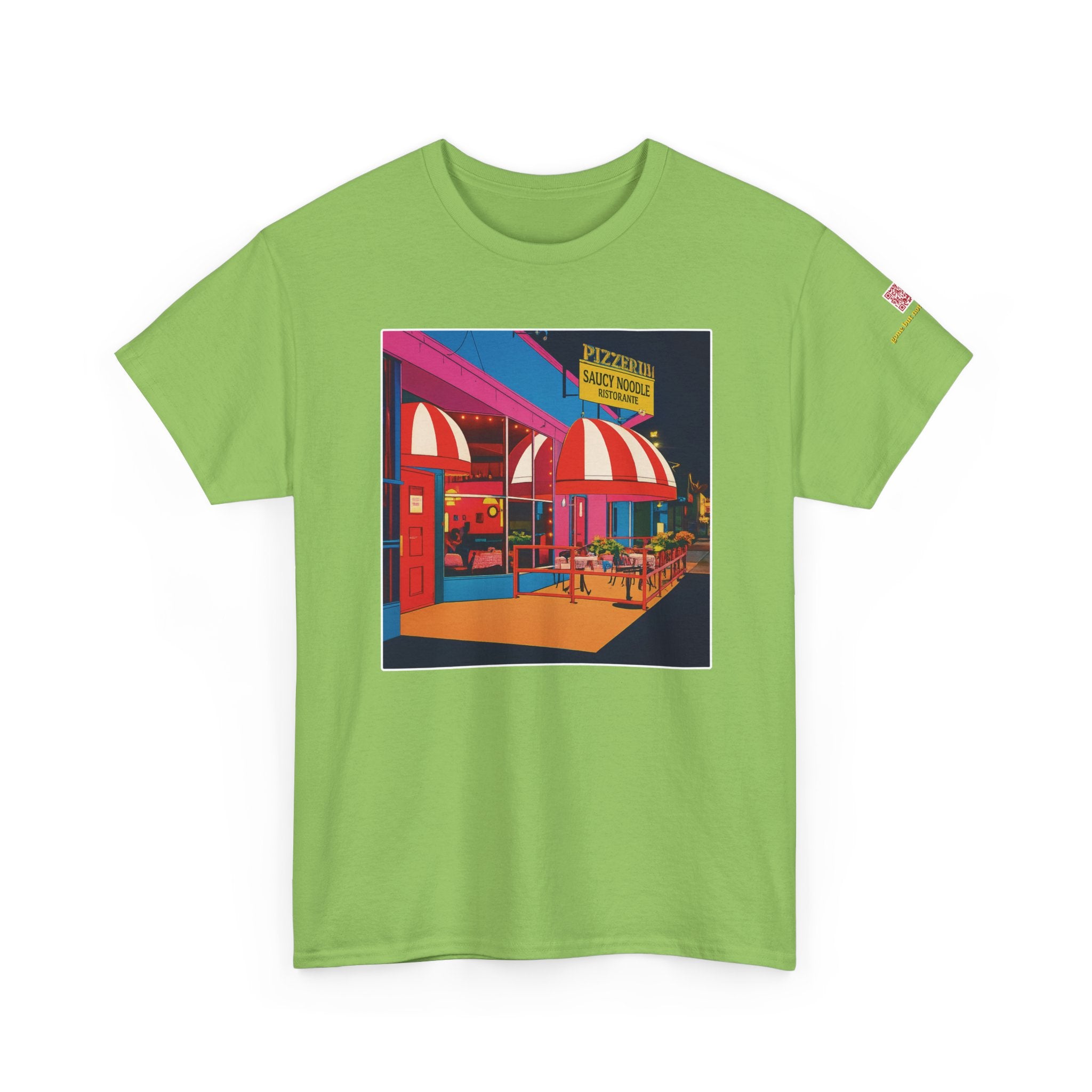 The Saucy Noodle pop art comic style - vintage Denver gear