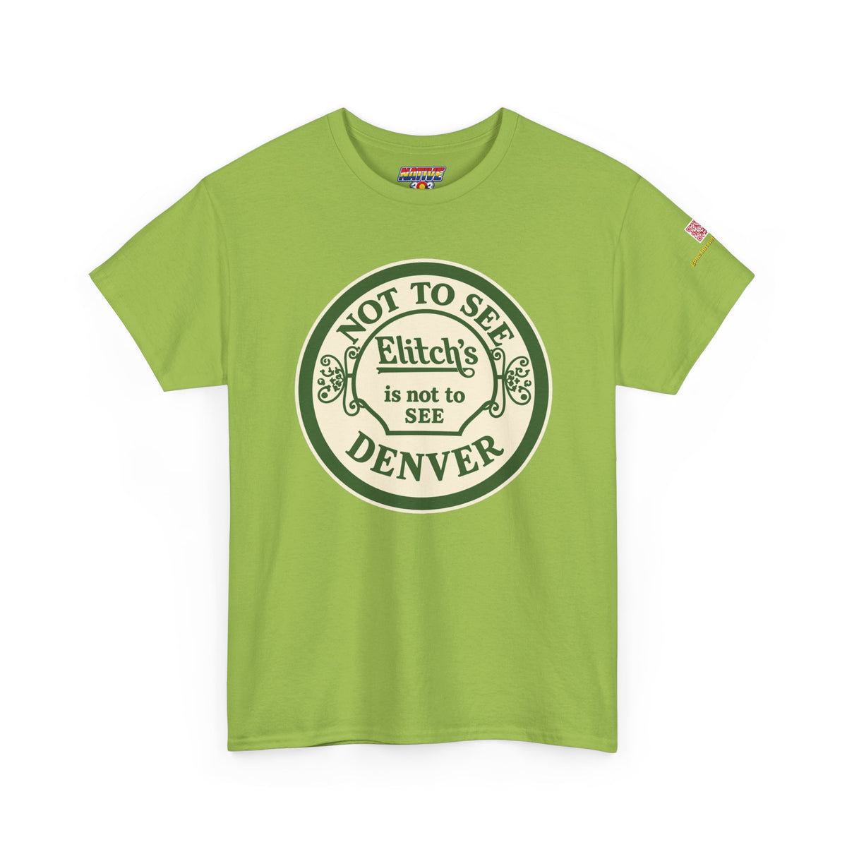 Elitch Gardens GREEN - vintage Denver gear