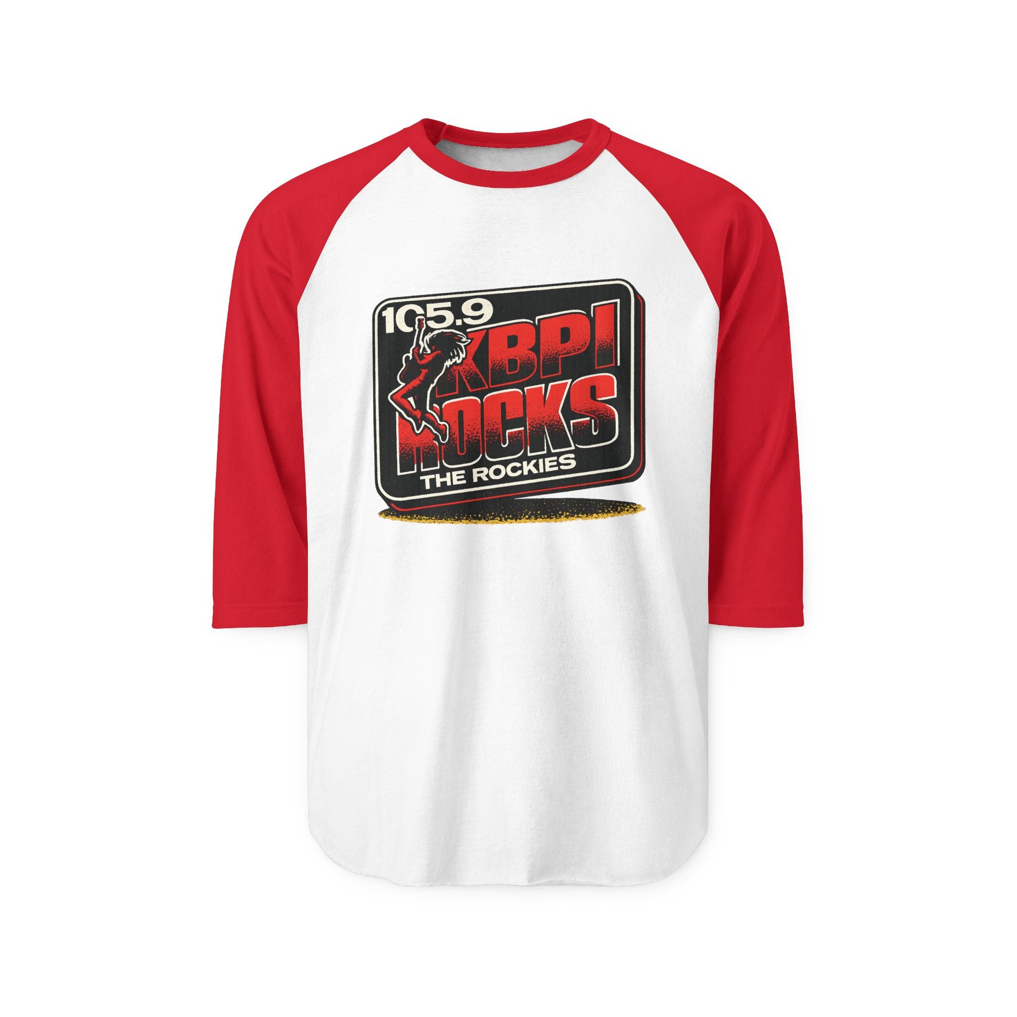 105.9 KBPI ROCKS THE ROCKIES | Retro Baseball Tee