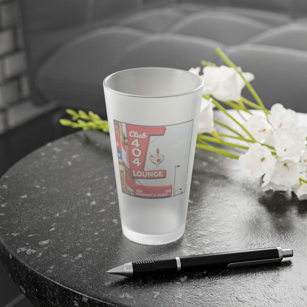 Club 404 Frosted Pint Glass 16oz